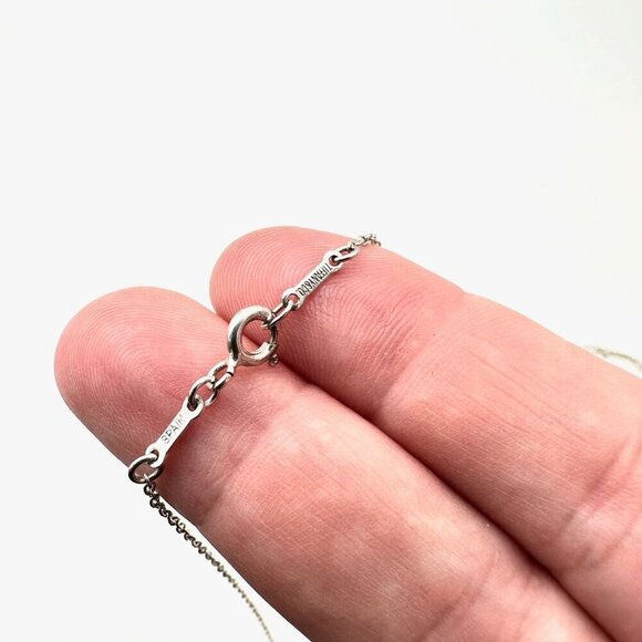 Tiffany & Co Womens Sterling Silver Elsa Peretti Heart Pendant 18" Necklace - Picture 5 of 5